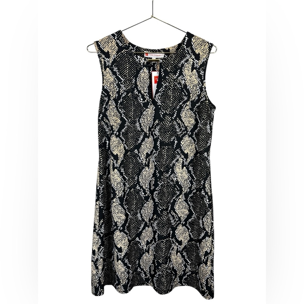 Jude Connolly Nadine snakeskin black sand dress NEW SMALL